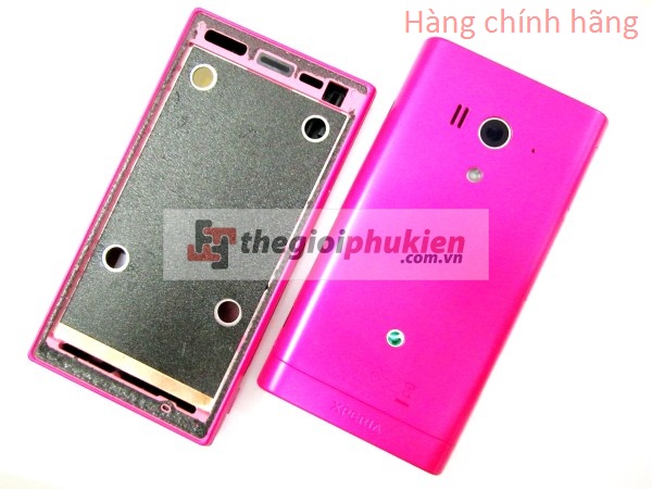 Vỏ Sony Xperia Acro S - LT26w pink công ty